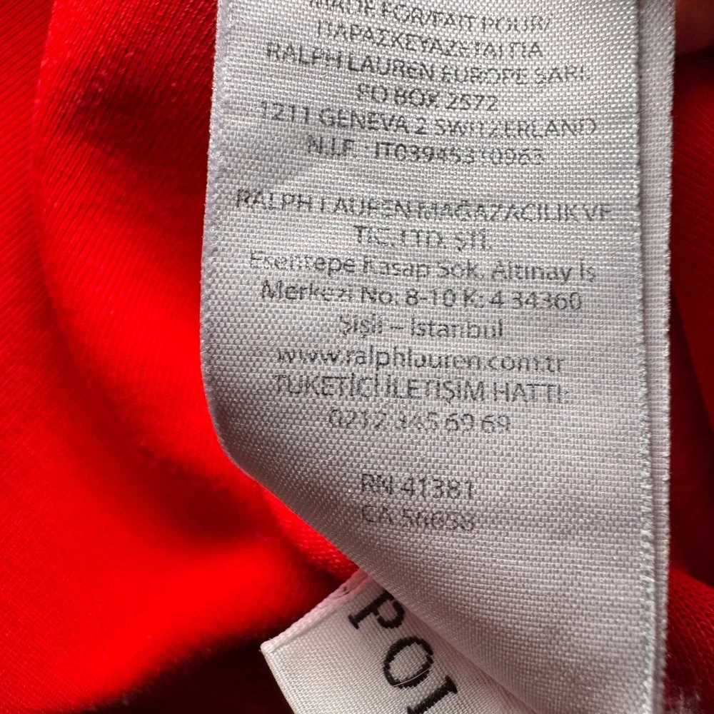 Polo Ralph‎ Lauren Performance Red Crewneck Sweatshirt Mens XL Embroidered Pony
